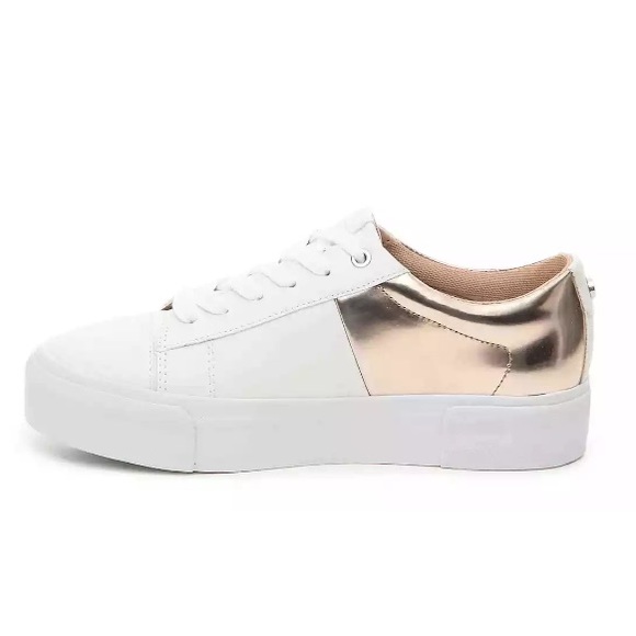 Marc Fisher Rose Gold Xena Platform Sneakers - Picture 2 of 8